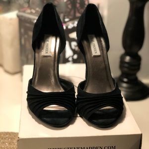 Steve Madden Women's Truly Black Suede Pumps